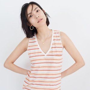 BNWT! Madewell | Whisper Cotton V-Neck Pocket Tank